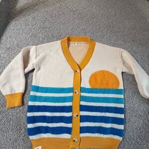 Simply Southern Oversized Textured Chunky Cardigan Sweater – Bright Sunset Knit